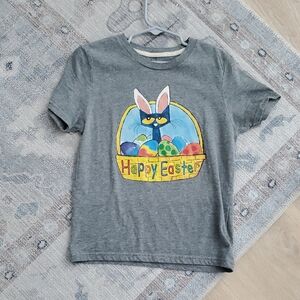 Pete The Cat Kids Easter Basket T-shirt Sz5/6